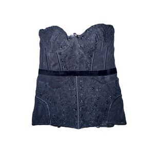 COQUETTE Black Lace Bustier Top